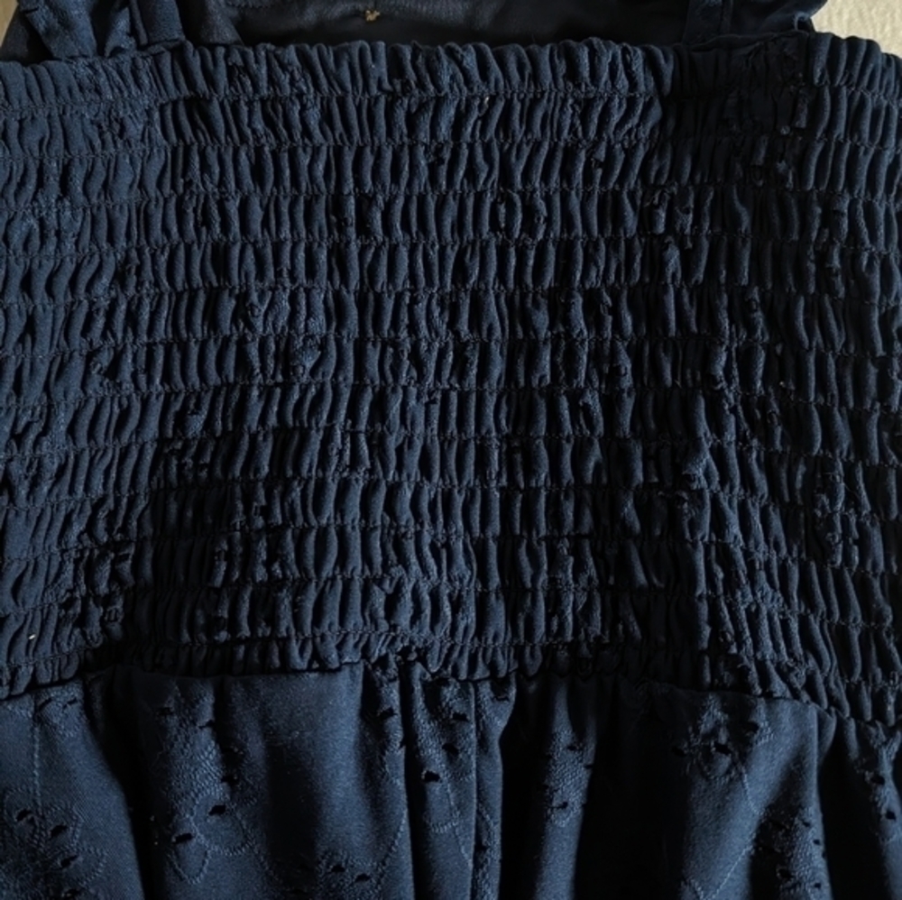 As U Wish Sleeveless Navy Blue Summer Dress Size Medium - Picture 6 of 11